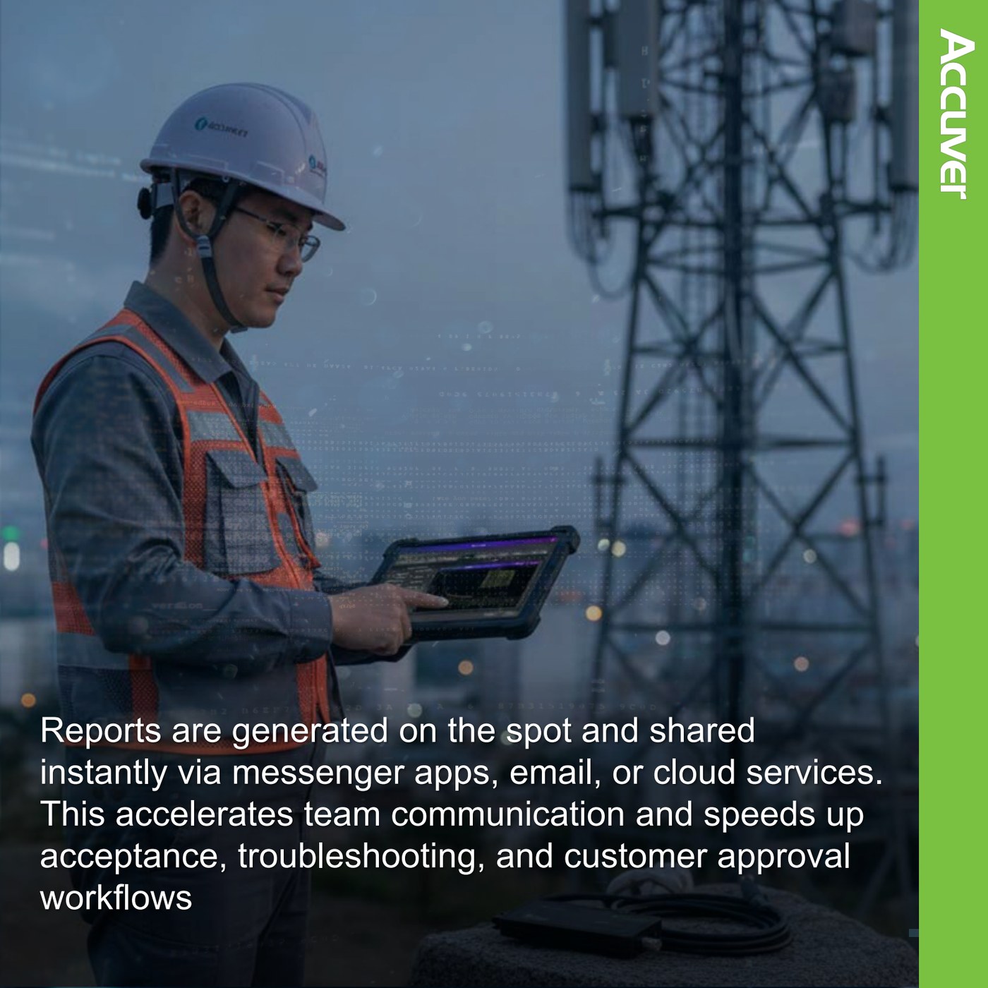 Repeater testing has traditionally required heavy equipment and complex setups. Accuver's  slide 6