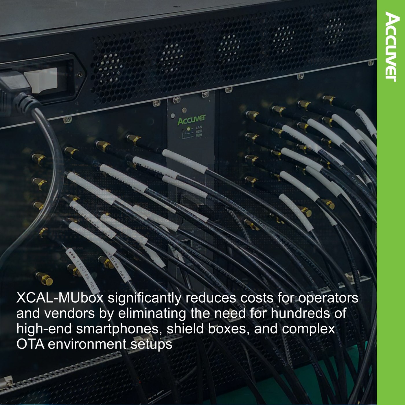 XCAL-MUbox is a scalable multi-UE traffic generator for LTE/5G base station load and stres slide 5