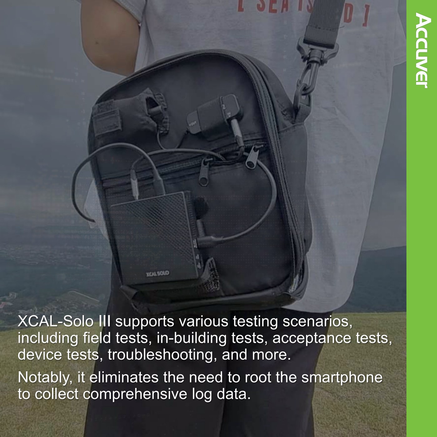 Ensuring top-tier QoS and QoE requires precise testing in real-world environments. XCAL-So slide 6