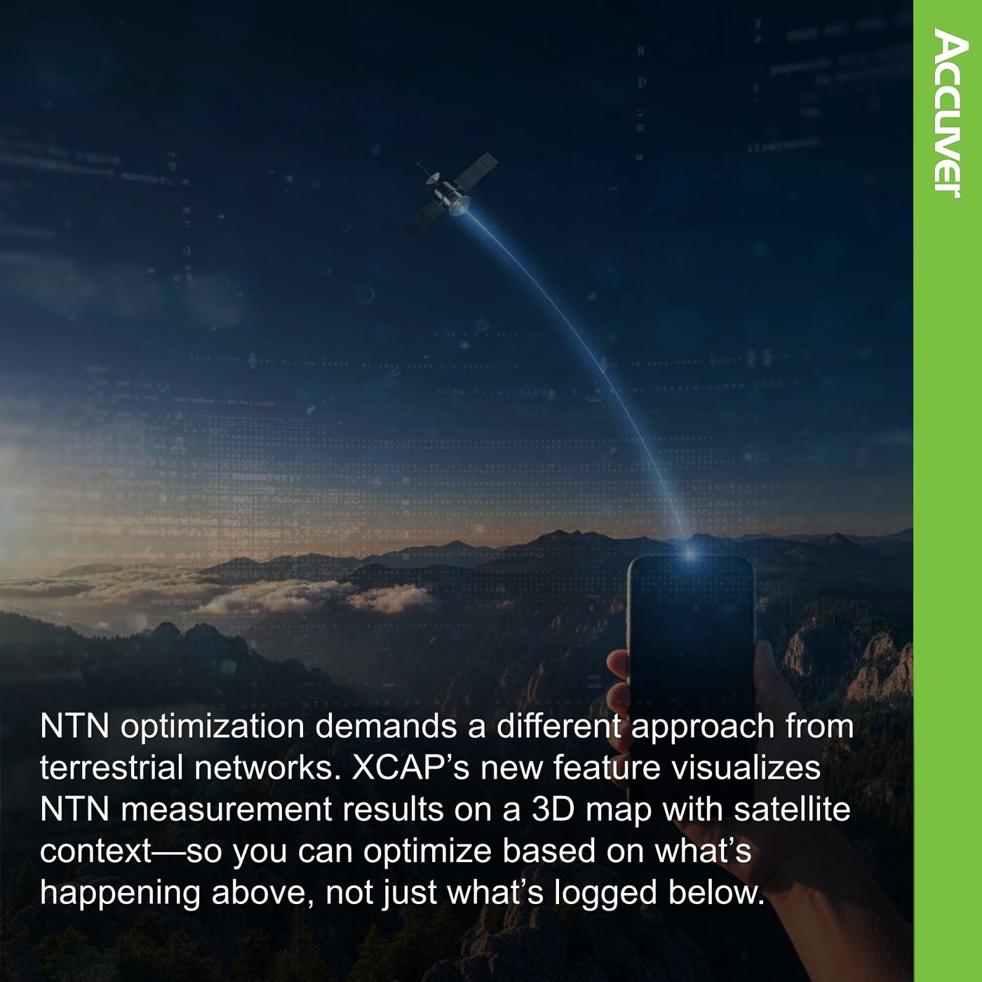 NTN optimization needs more than log analysis. It needs satellite-aware visibility. Unlike slide 2