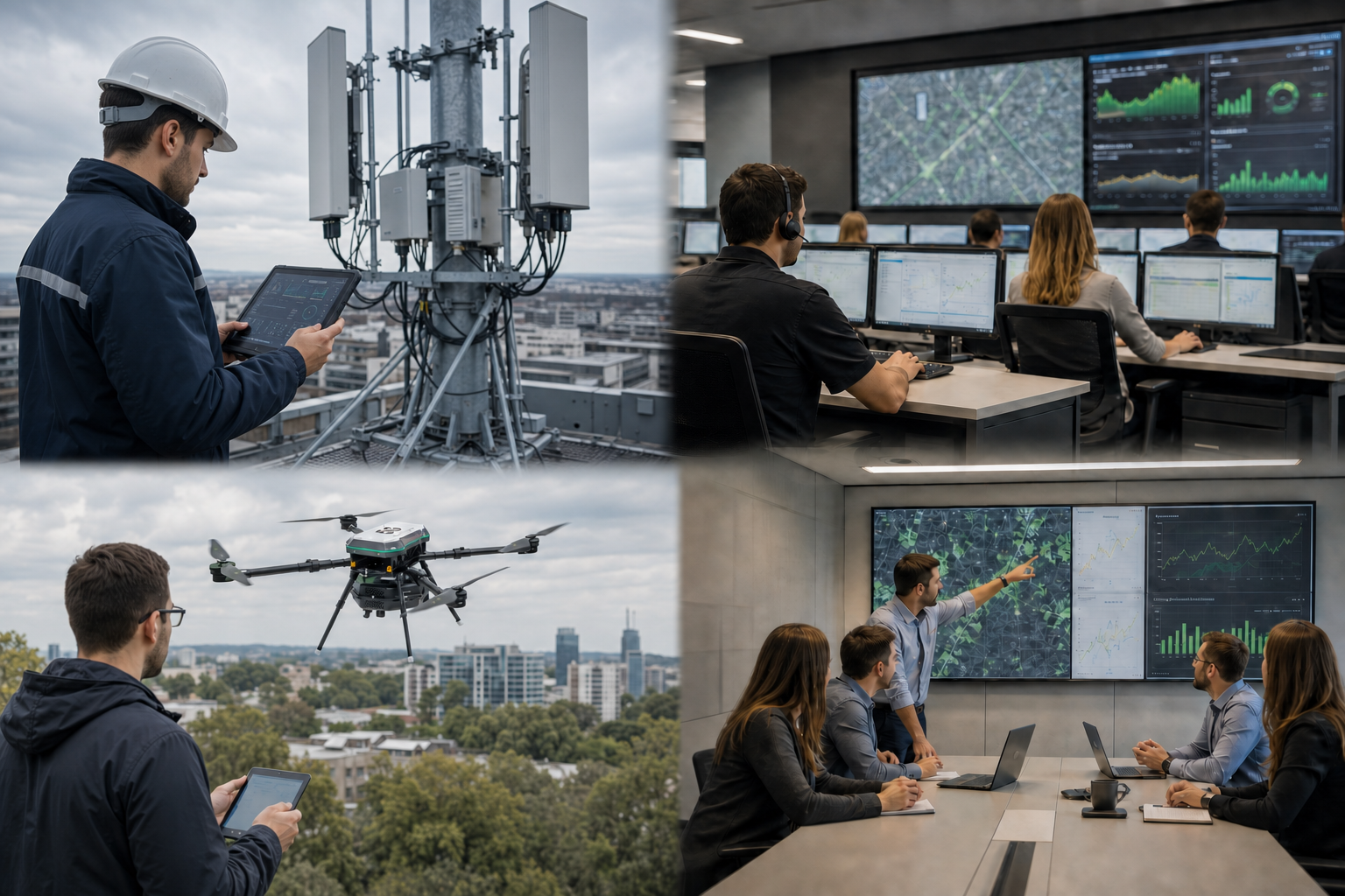 Disaster response, network monitoring, XCAL-Air measurement and operational decision making
