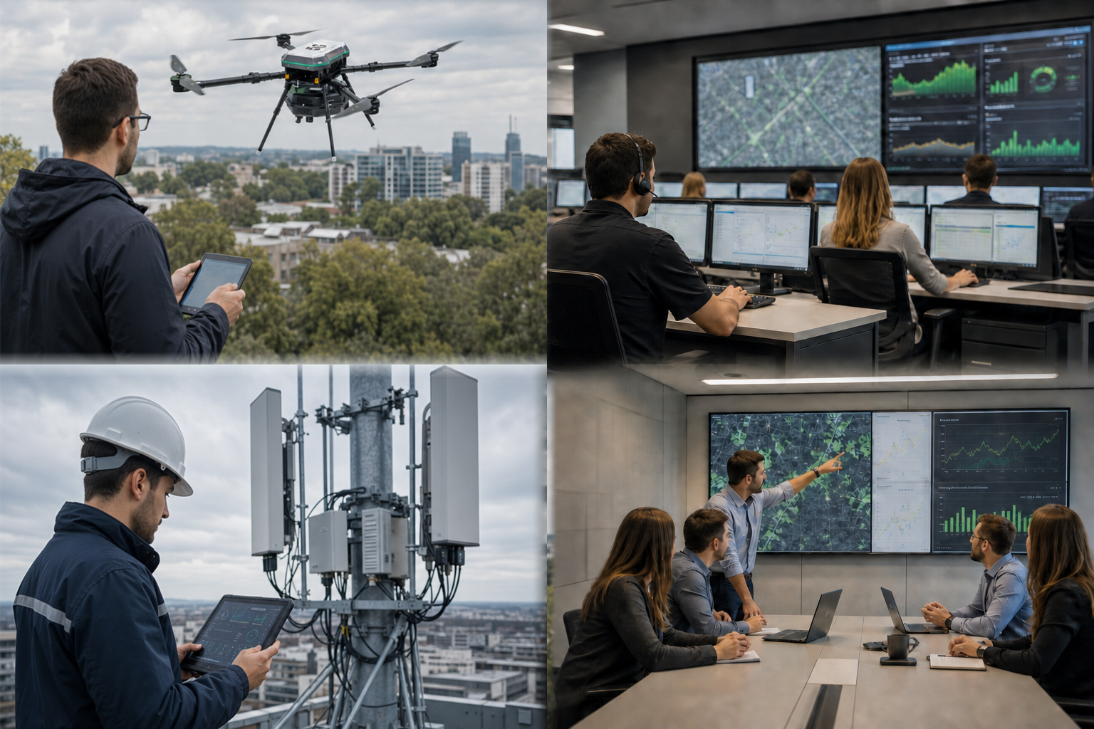 Disaster response, network monitoring, XCAL-Air measurement and operational decision making